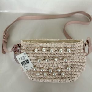 Petal colored Opal Pearl Cross body bag by btb Los Angeles, NWT